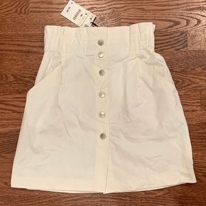 Zara high waisted skirt in cream